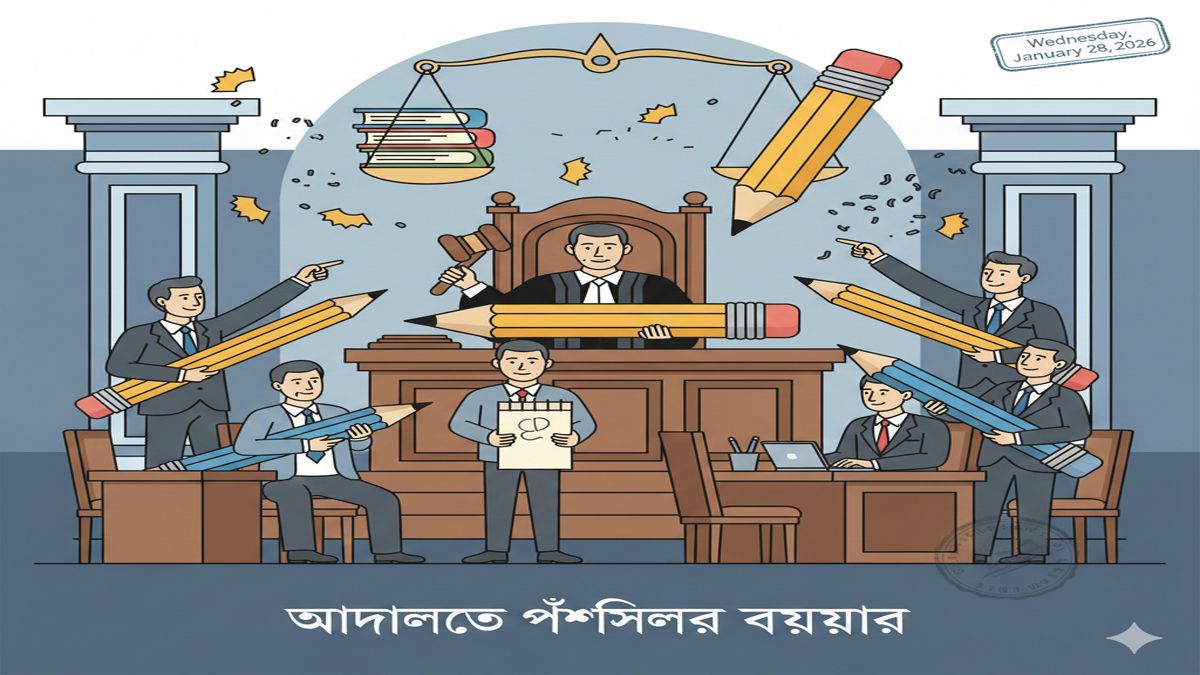 আদালতে পেন্সিলের ব্যবহার বন্ধ করা জরুরি