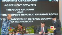 প্রতিরক্ষা সরঞ্জাম ও প্রযুক্তি হস্তান্তর চুক্তি করল বাংলাদেশ-জাপান