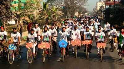ইবিতে ছাত্রশিবিরের ৪৯তম প্রতিষ্ঠাবার্ষিকীতে সাইকেল র‍্যালি