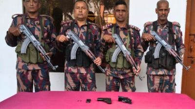 যশোর সীমান্তে বিজিবির অভিযানে পিস্তল ও গুলি উদ্ধার