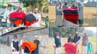 এতিমদের জন্য ৭ মাদ্রাসায় প্রবাসী আকাশ মিয়ার কম্বল বিতরণ