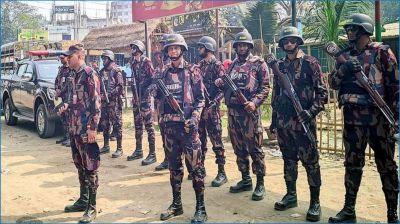 নির্বাচন ঘিরে আইনশৃঙ্খলা রক্ষায় নজিরবিহীন প্রস্তুতি