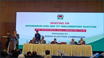 শান্তিপূর্ণ ও স্বচ্ছ নির্বাচনে আমরা প্রতিশ্রুতিবদ্ধ : সিইসি