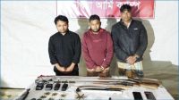 উখিয়ায় বিপুল অস্ত্র ও গোলাবারুদসহ আটক ৩