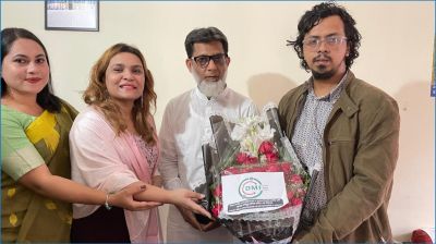 ঢাকা-৯ আসনের নবনির্বাচিত এমপি হাবিবুর রশিদকে ডিএমএফের শুভেচ্ছা