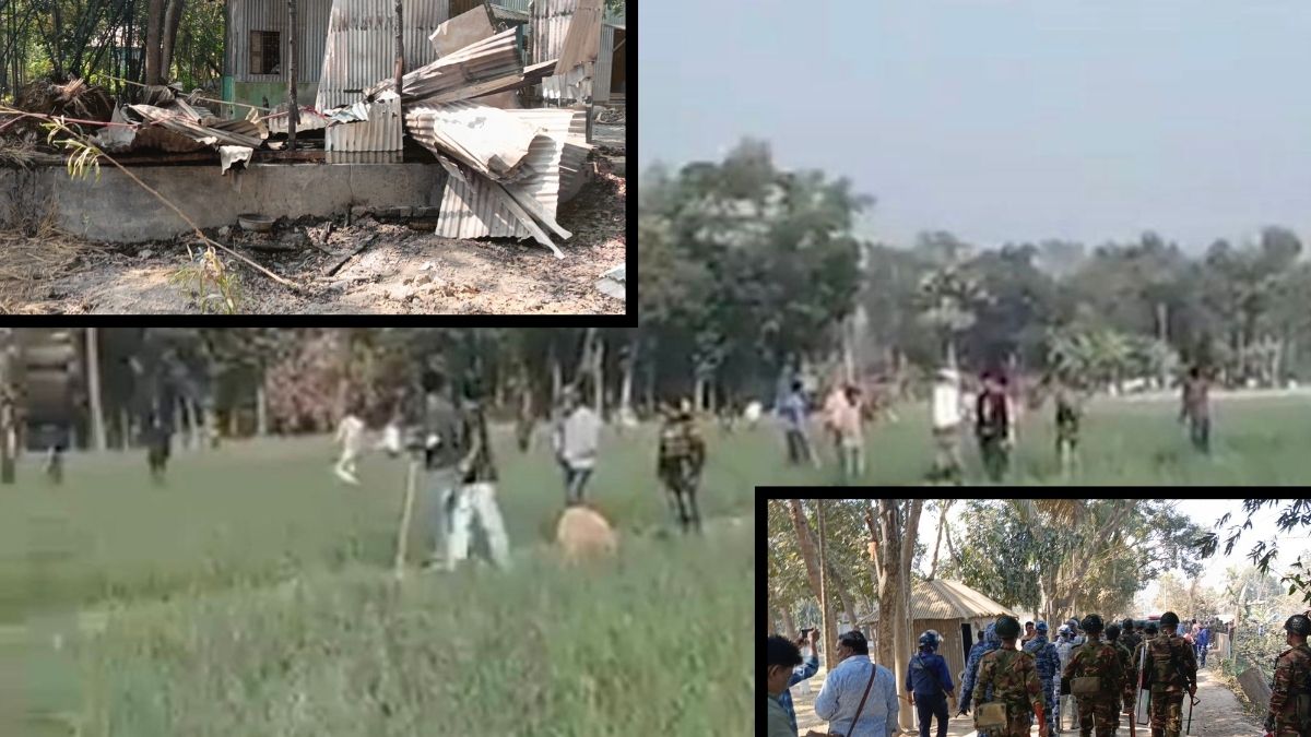 বাজার দখল নিয়ে সালথা-বোয়ালমারীতে ভয়াবহ সংঘর্ষ, অগ্নিসংযোগ ও ভাংচুর