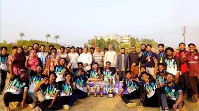 কুবিতে আন্তঃবিভাগ ক্রিকেট টুর্নামেন্টে চ্যাম্পিয়ন গণিত বিভাগ