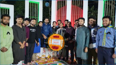 ভাষা শহীদদের স্মরণে গোবিপ্রবি সাংবাদিক সমিতির শ্রদ্ধা