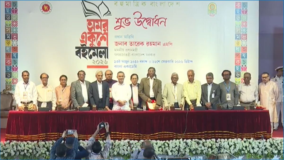 একুশে বইমেলা উদ্বোধন করলেন প্রধানমন্ত্রী