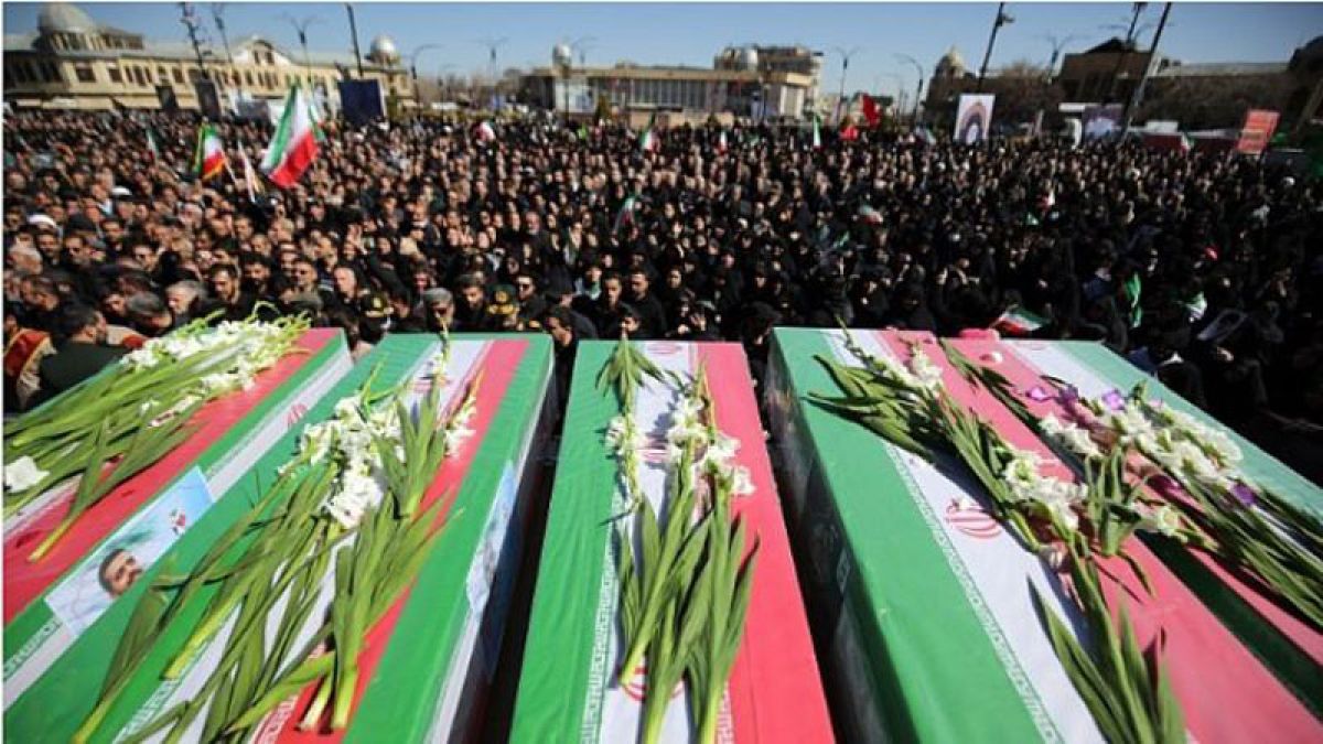 তেহরানে লারিজানি ও বাসিজ প্রধানের জানাজায় জনতার ঢল