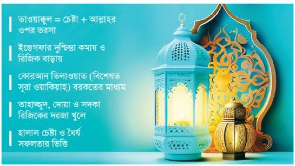 ​রিজিকের দরজা উন্মুক্ত করার পথ