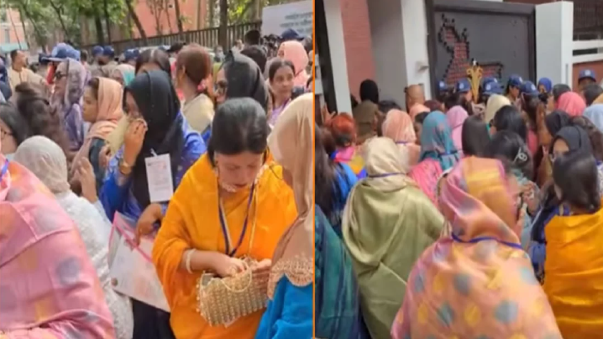 নারী আসনে মনোনয়ন প্রত্যাশীদের সাক্ষাৎকার নিচ্ছে বিএনপি