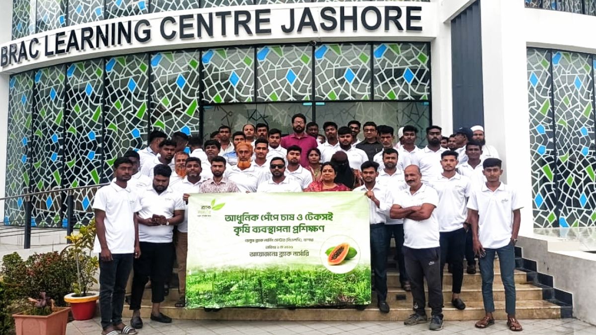 ব্র্যাক নার্সারির উদ্যোগে পেঁপে  চাষে আধুনিক প্রশিক্ষণ