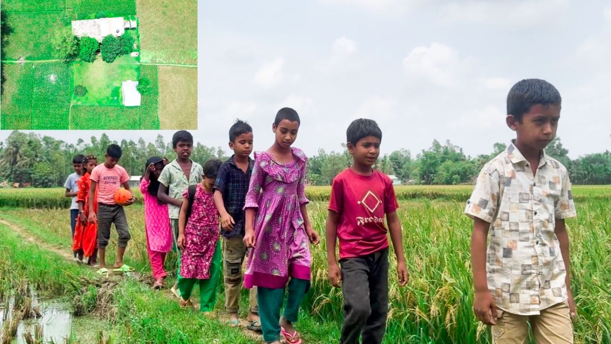 ৪৮ বছরেও রাস্তার মুখ দেখেনি  দিঘীরপাড় প্রাথমিক বিদ্যালয়