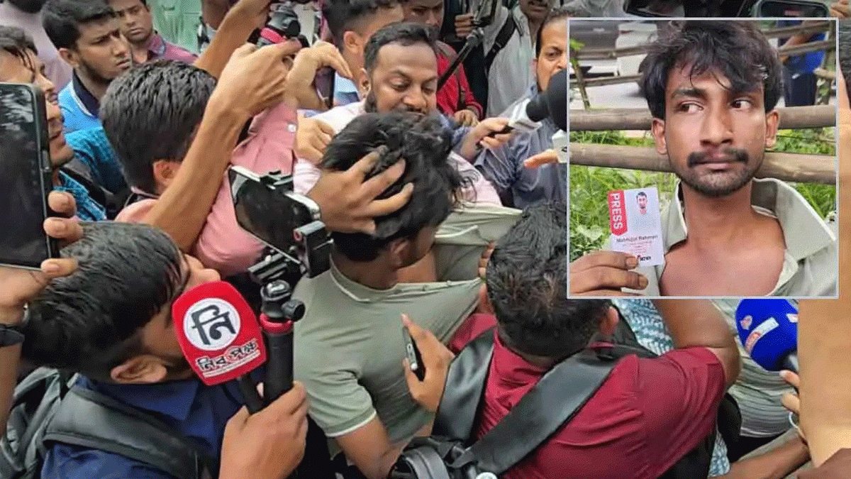ধানমন্ডিতে সাংবাদিকদের ওপর জামায়াতের হামলা